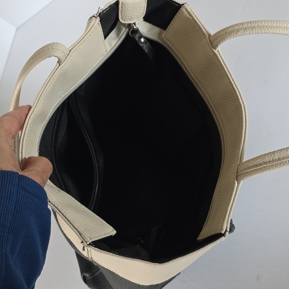 Stone Mountain USA Two-Tone Italian Leather Shoulder Bag/Purse/Hand Bag - Picture 12 of 15